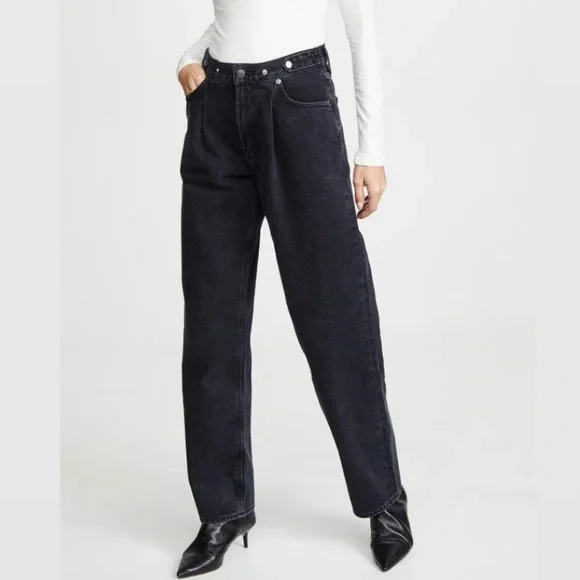 AGOLDE Pleated Tab Baggy high-rise 🖤